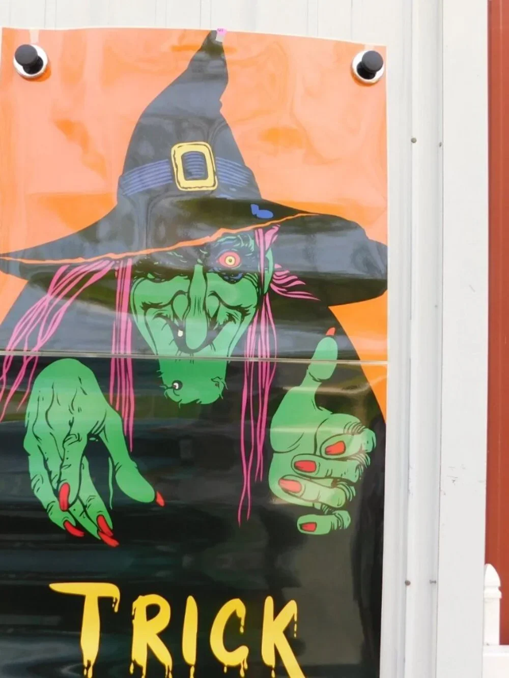 Holiday Doors HALLOWEEN Waterproof Door Cover Wicked Witch ! NEW